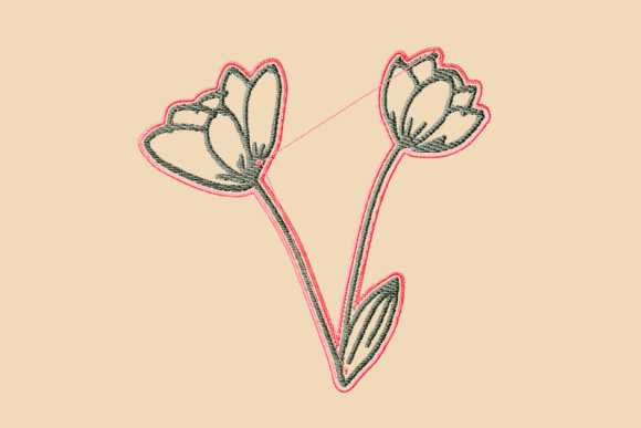 Crocus Flower Doodle