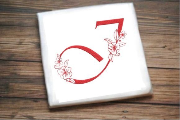 J Floral Monogram Letter