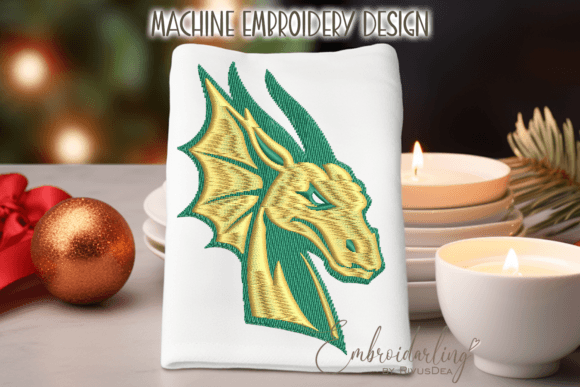 New Year Green Dragon