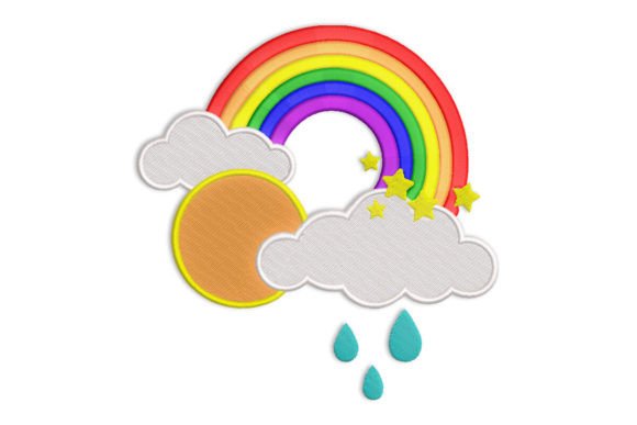 Rain Clouds Rainbow Sun