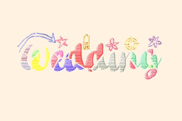 Wedding Mosaic Decorative Lettering